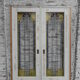 2 portes coulissantes de style art déco