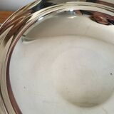 Round Hollow Dish, Vegetable Dish Silver Metal GELB
