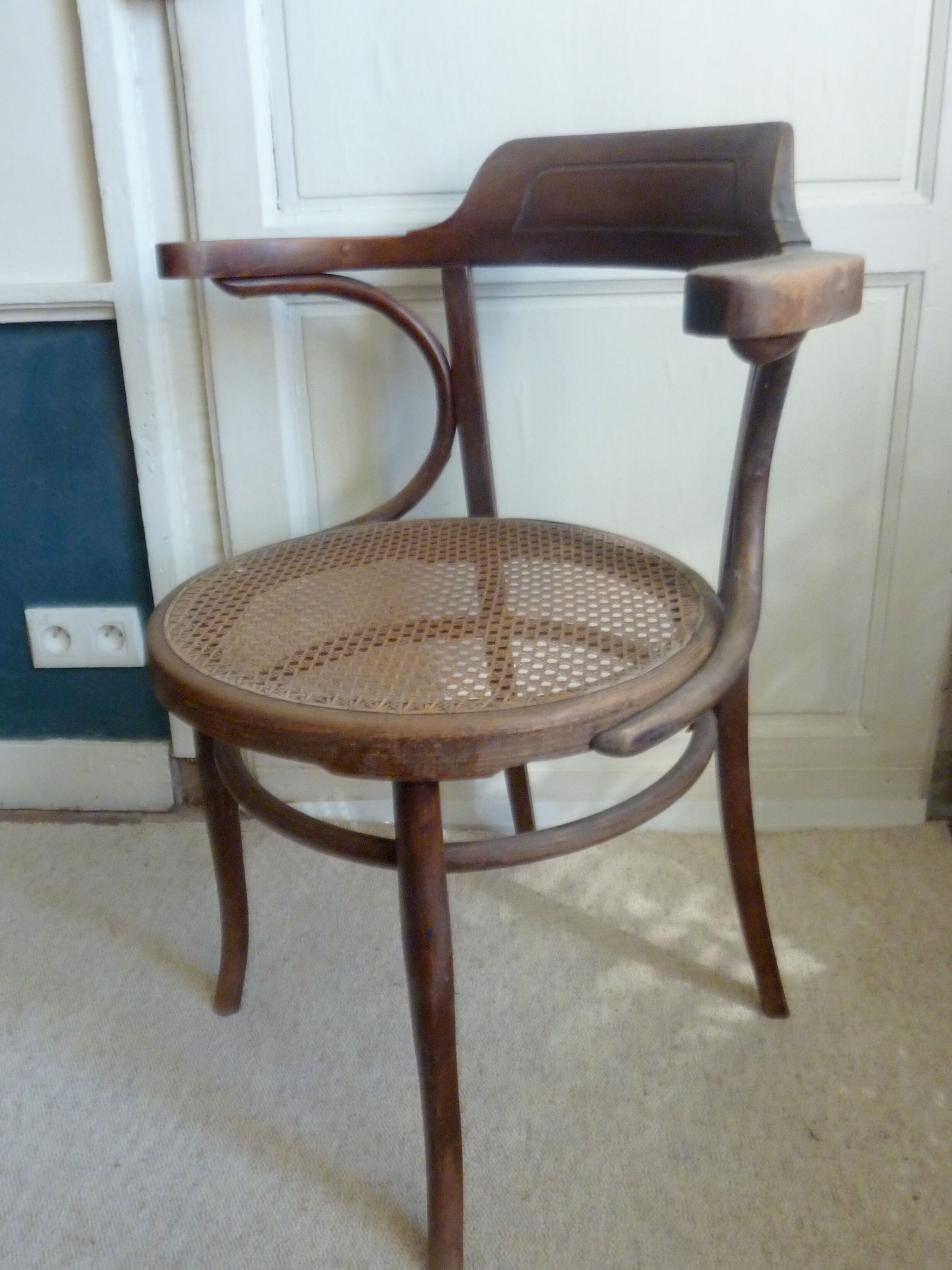 Bentwood and caning Thonet armchair