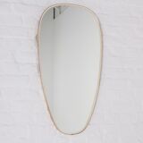 Mirror free form golden edge 1950s - 87x44cm