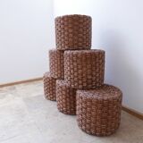 Mid-century french rope stool