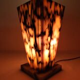 Lámpara de mesa de mármol. España, 1970s.