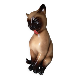 Ceramic cat statue