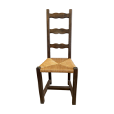 Chaise de bistrot bois paillée