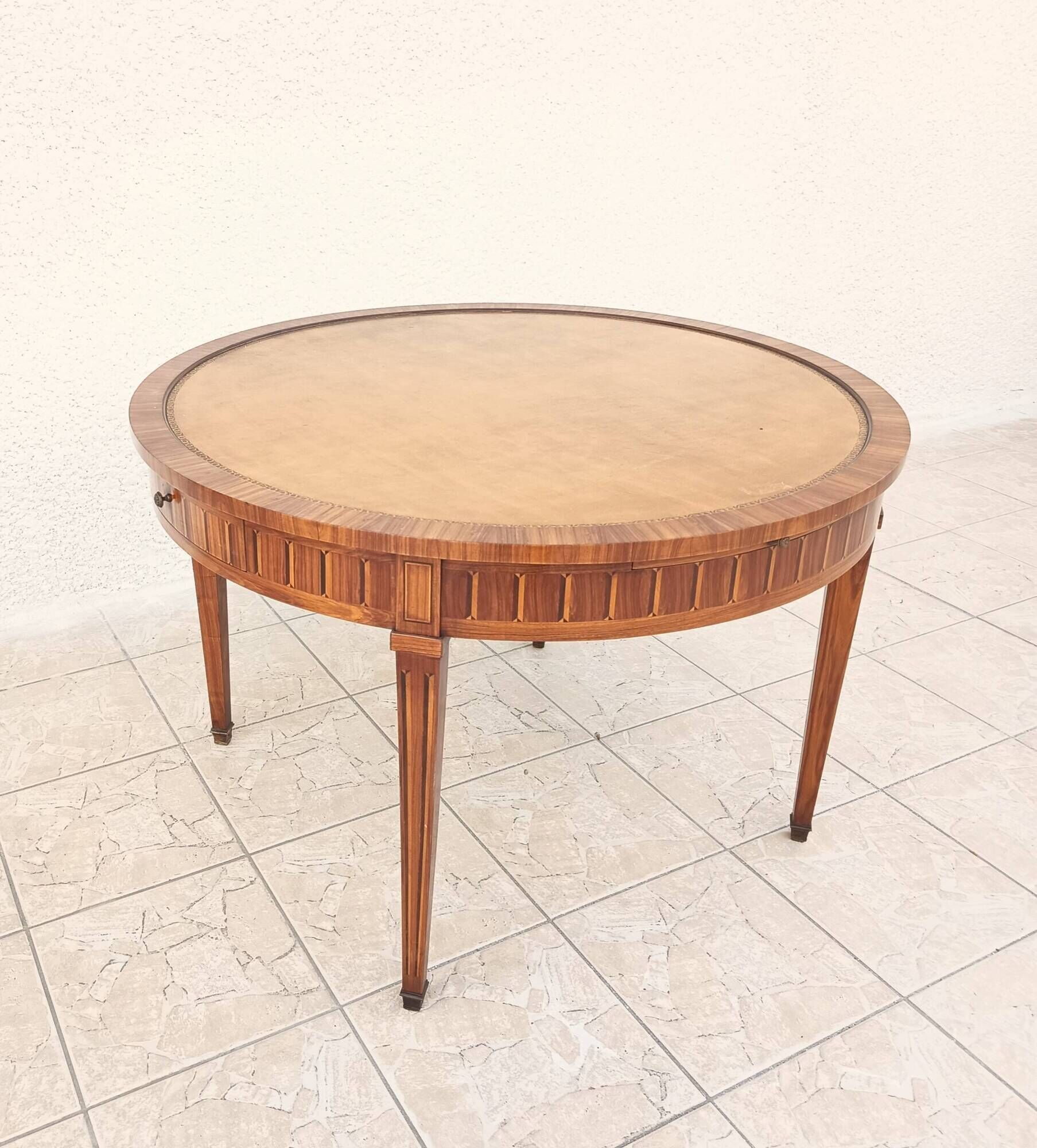 Louis XVI style game table in precious wood