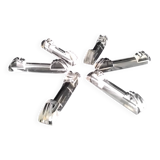 6 old and large crystal knife holders in Art Deco style