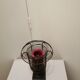 Wrought iron candle holder