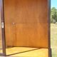 2 wood store furniture and glass doors