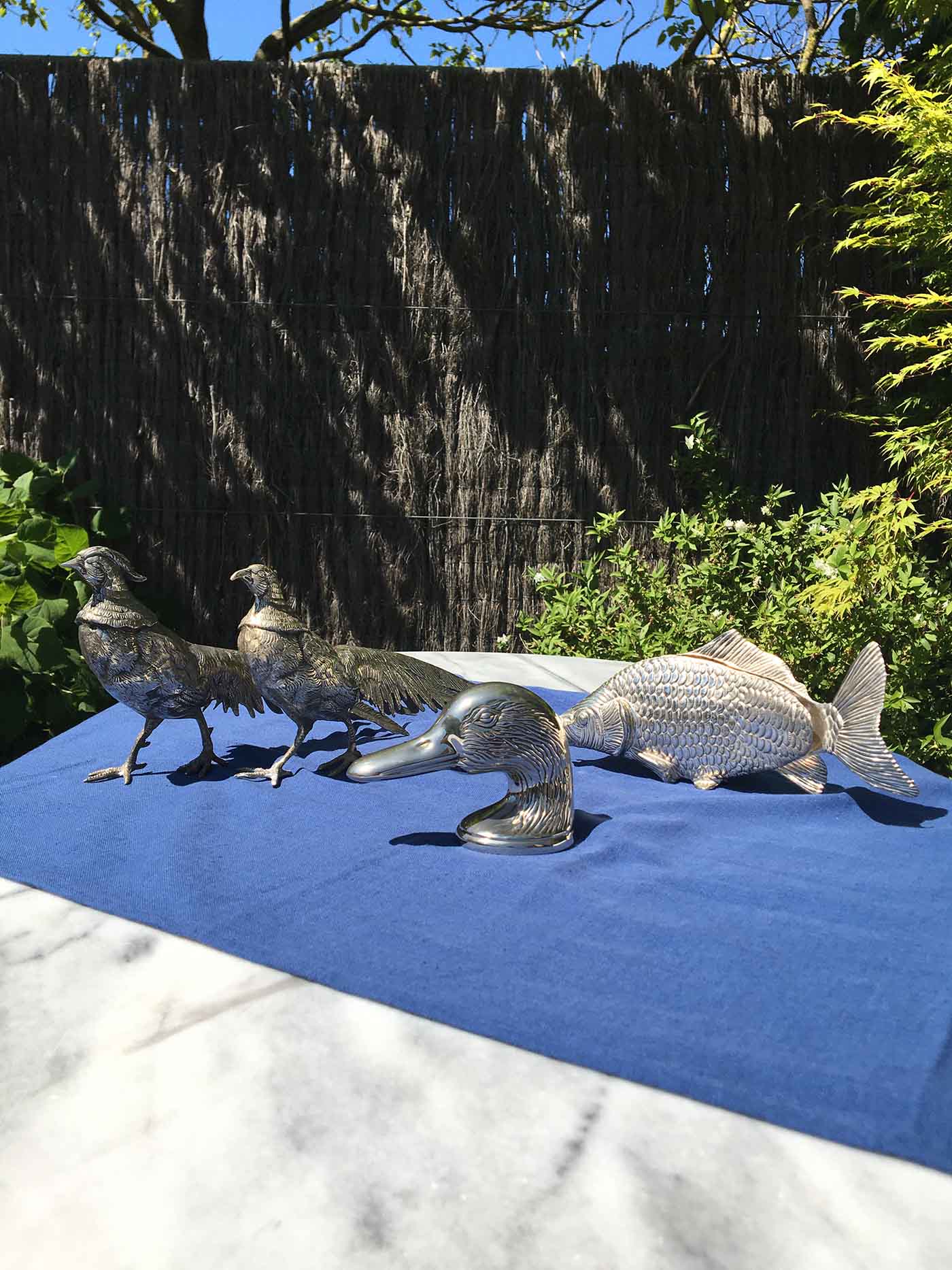 Couple of silver metal making