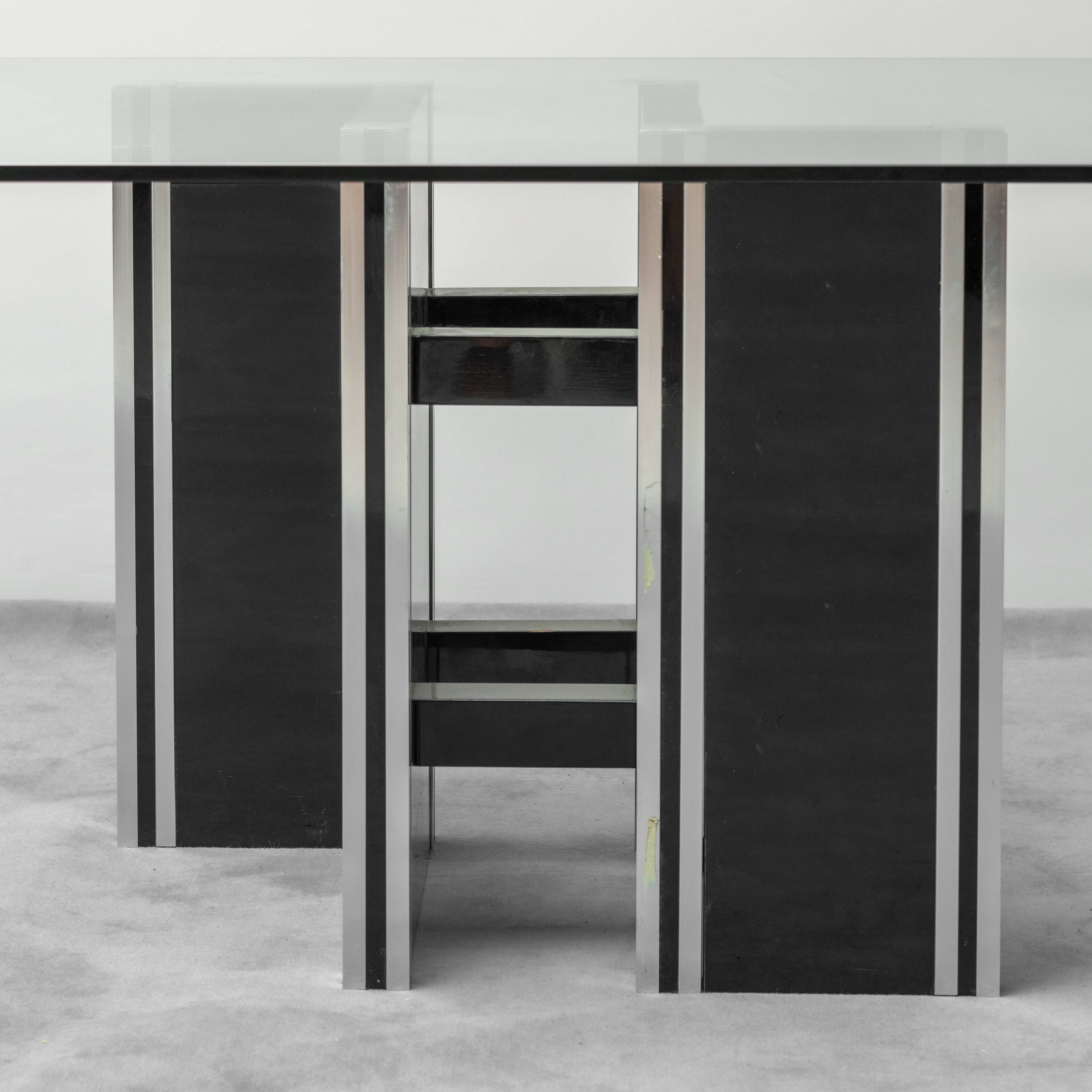 dining table wood glass 70