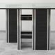 dining table wood glass 70