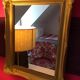 Gold mirror Napoleon lll, 50 x 42cm