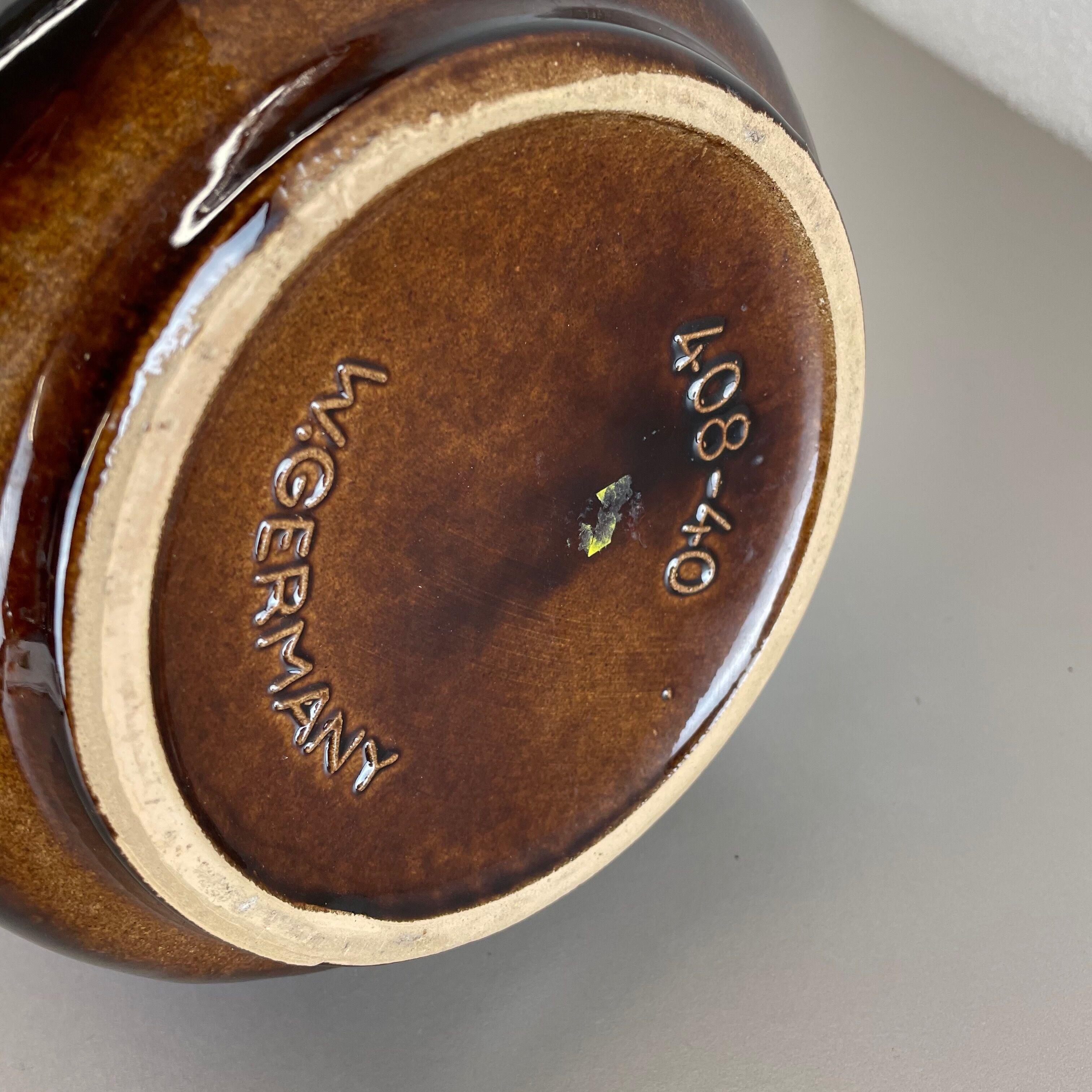 Large Pottery Fat Lava Multi-Color Floor Vase 408-40 Made by Scheurich, 1970s