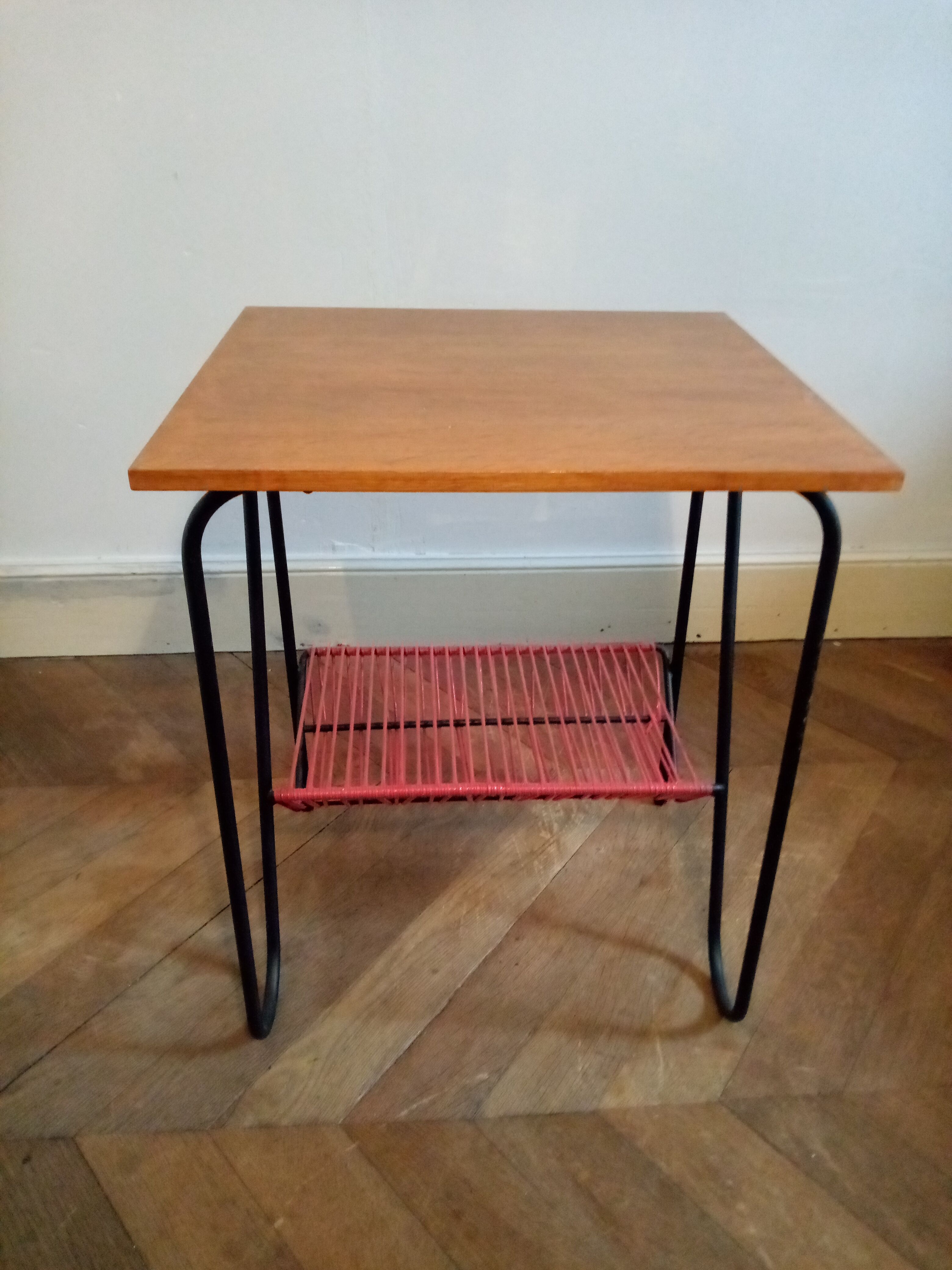 Vintage platinum side table