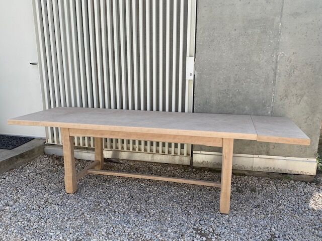 Sanded farmhouse table extensions 275 cm