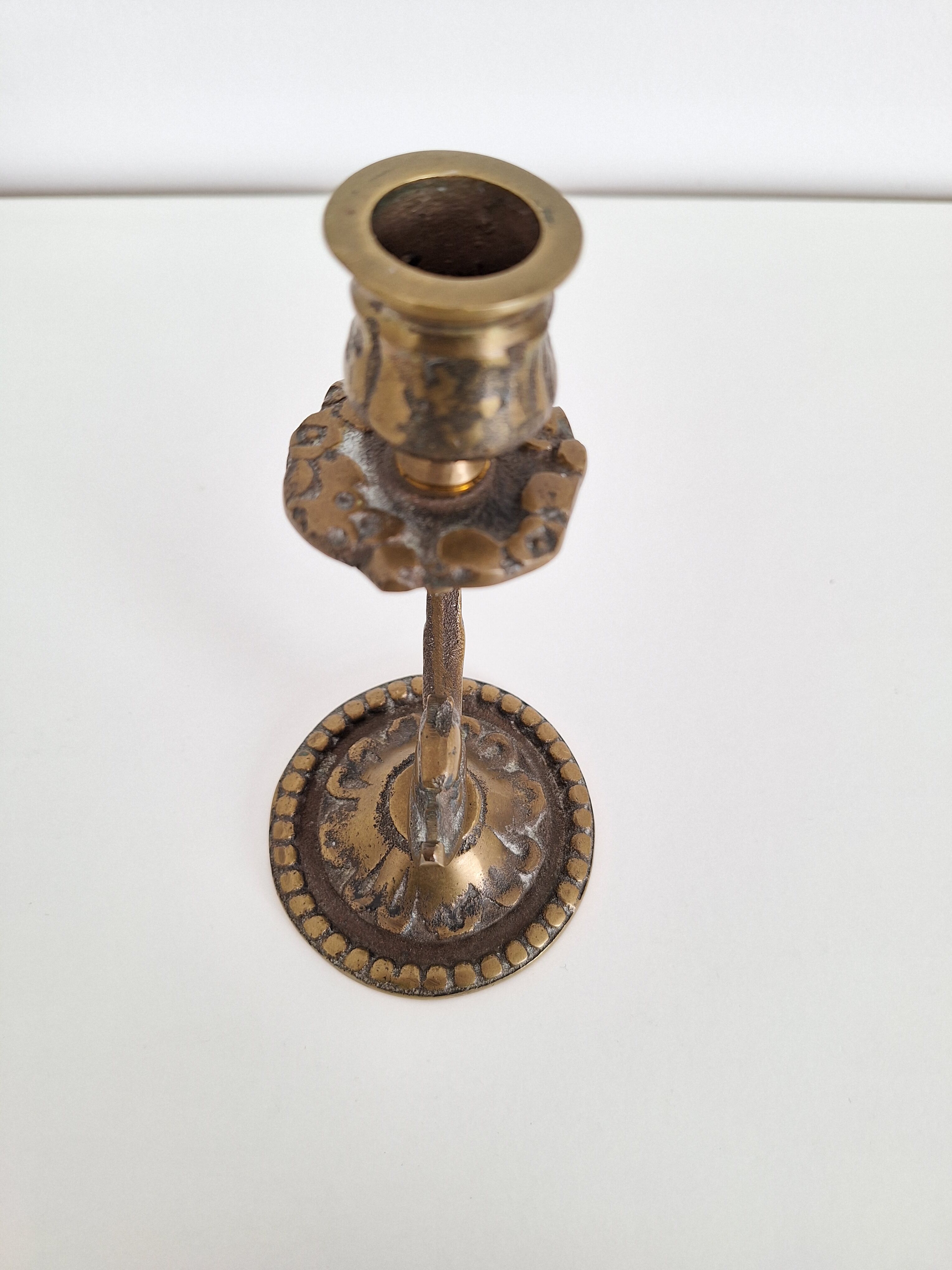 Vintage brass candle holder