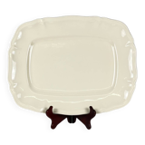 Large rectangular Sarreguemines cream dish, early 20th century.