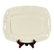 Large rectangular Sarreguemines cream dish, early 20th century.