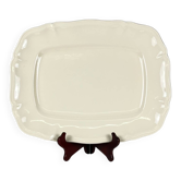Large rectangular Sarreguemines cream dish, early 20th century.
