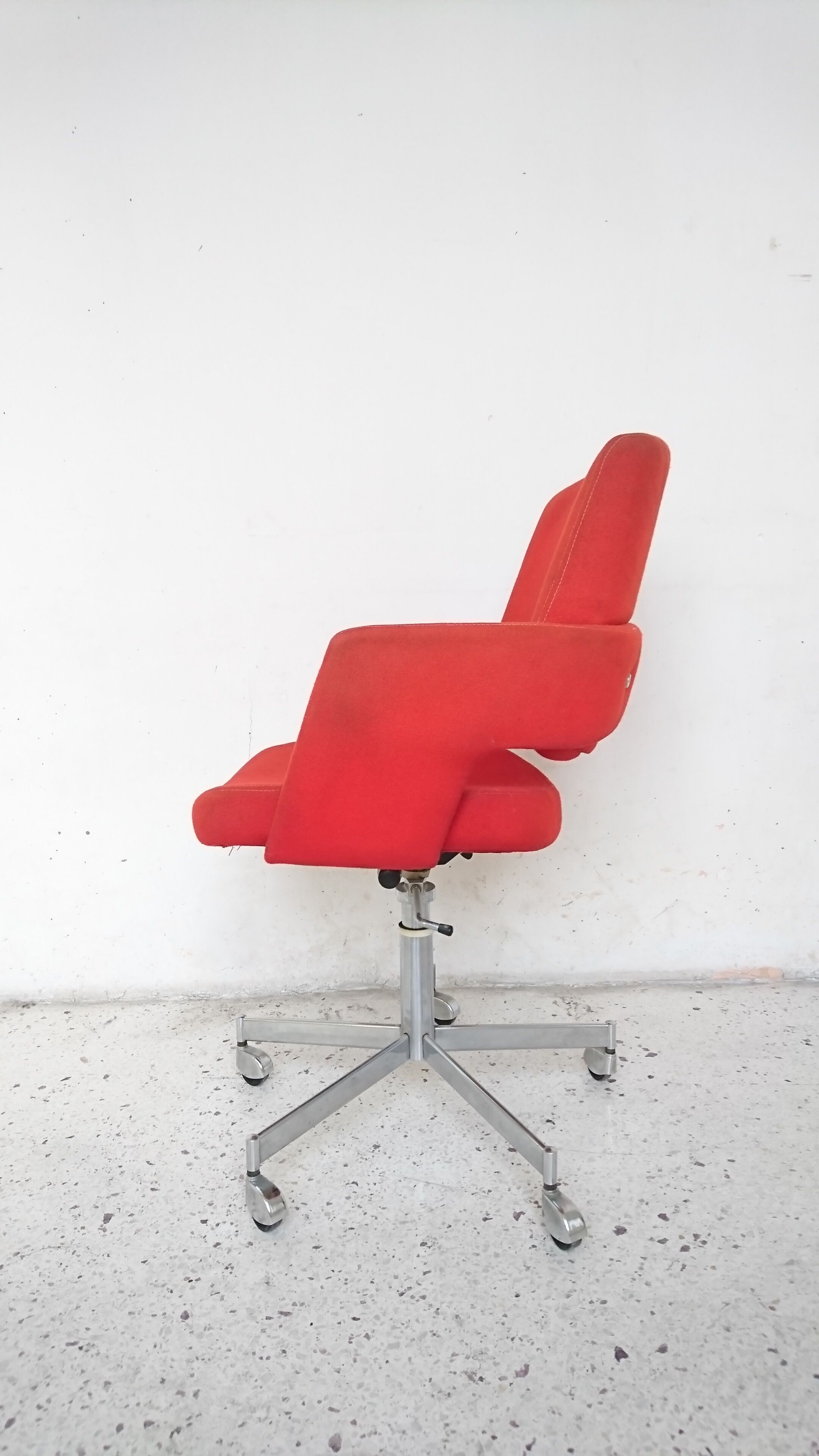 Red office armchair