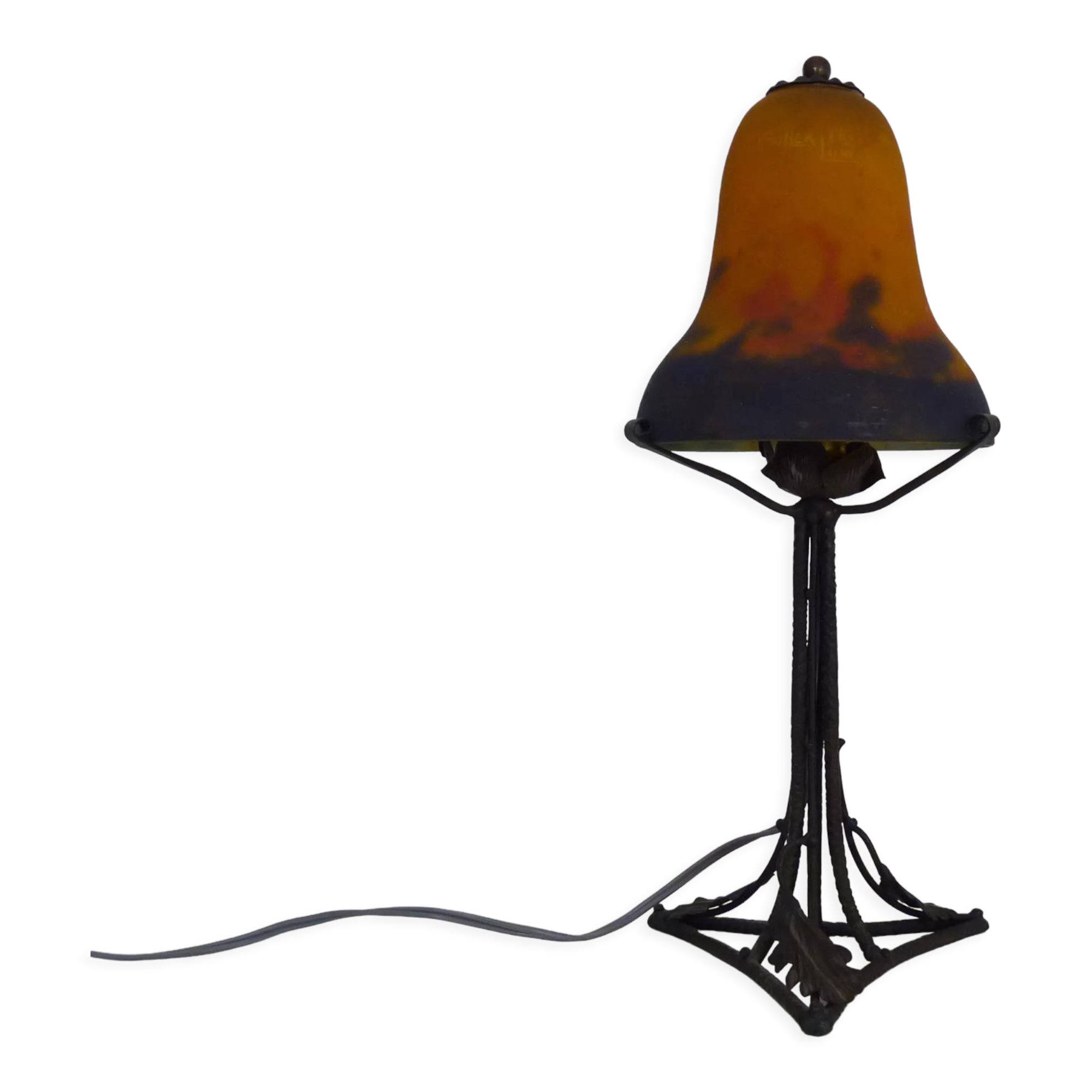 Vintage Art Deco desk lamp by Muller Frères Lunéville, 1930s