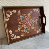 Painted wood tray