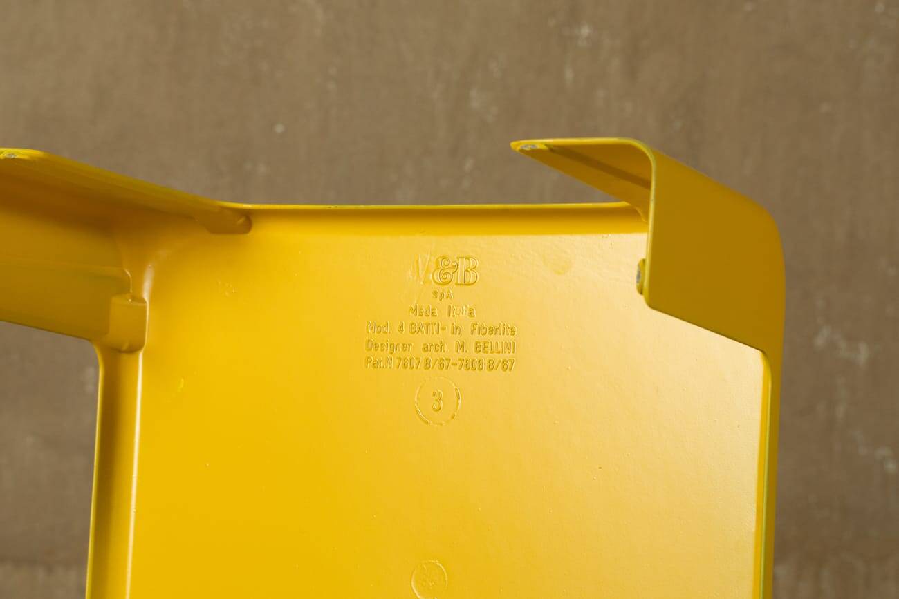 Yellow Amanta coffee table by Mario Bellini for C&B Italia, Italy, 1970s