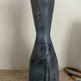 Blue ceramic vase