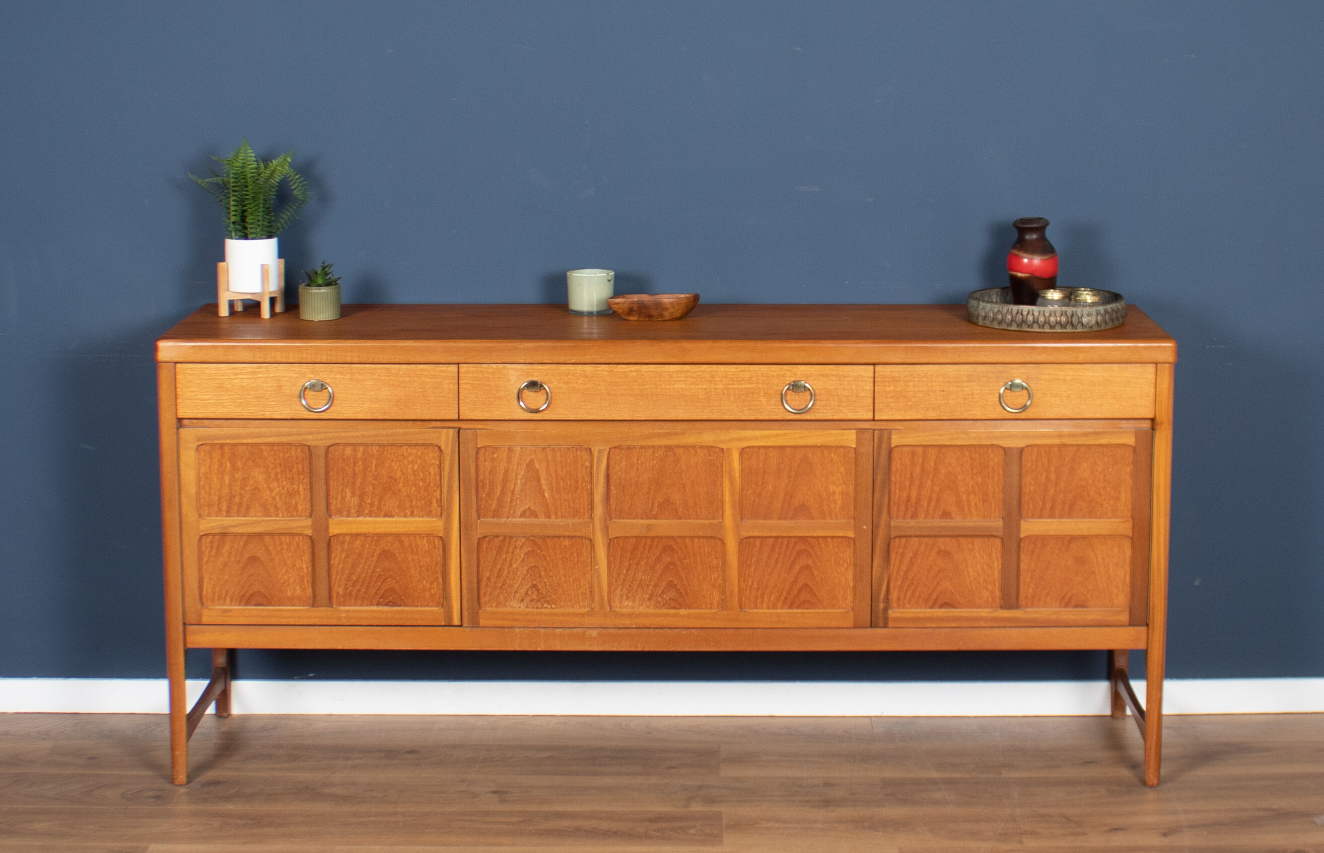 Retro teak 1960s nathan squares mid century sideboard