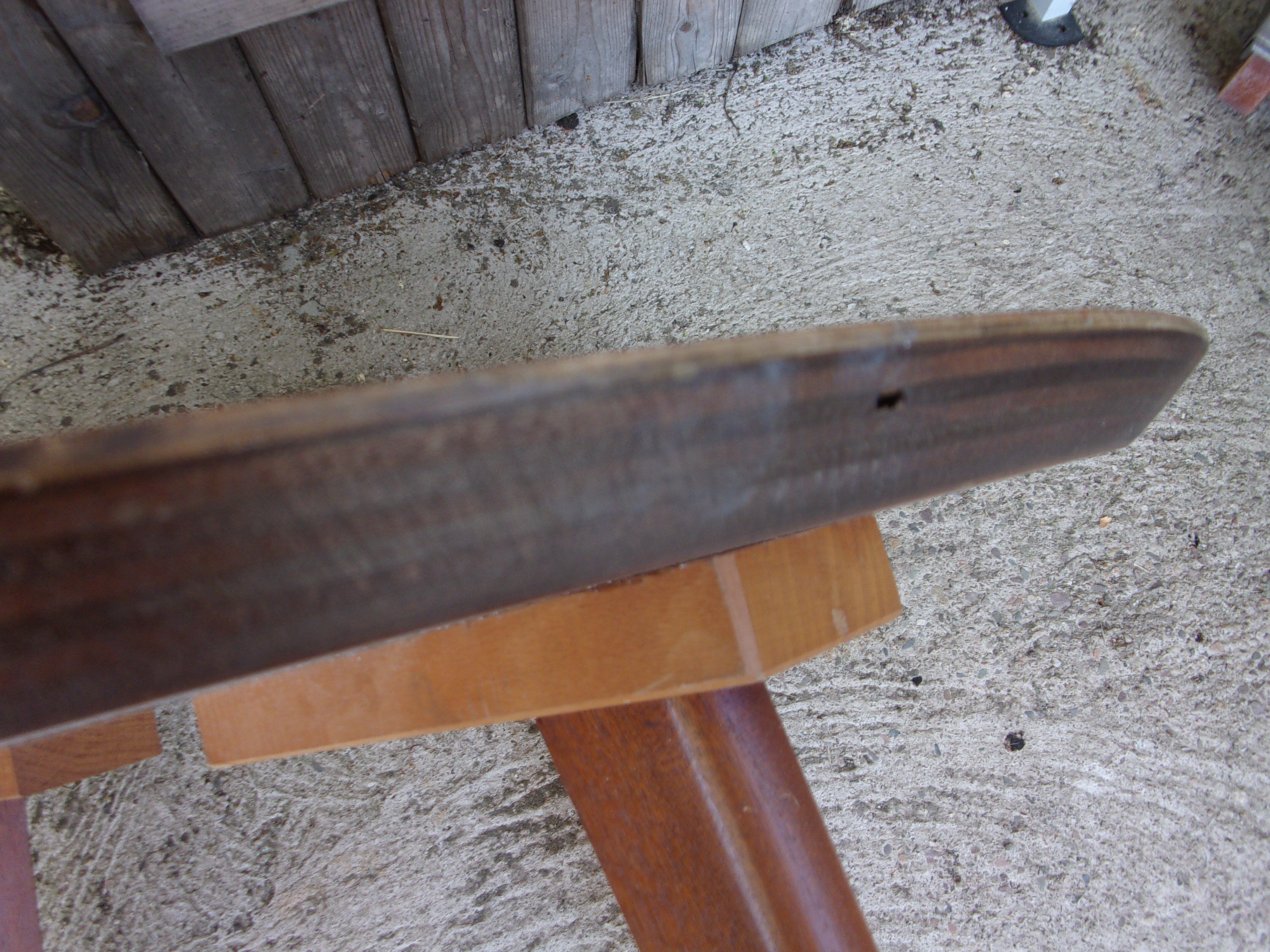 Wood round coffee table 1950/1960