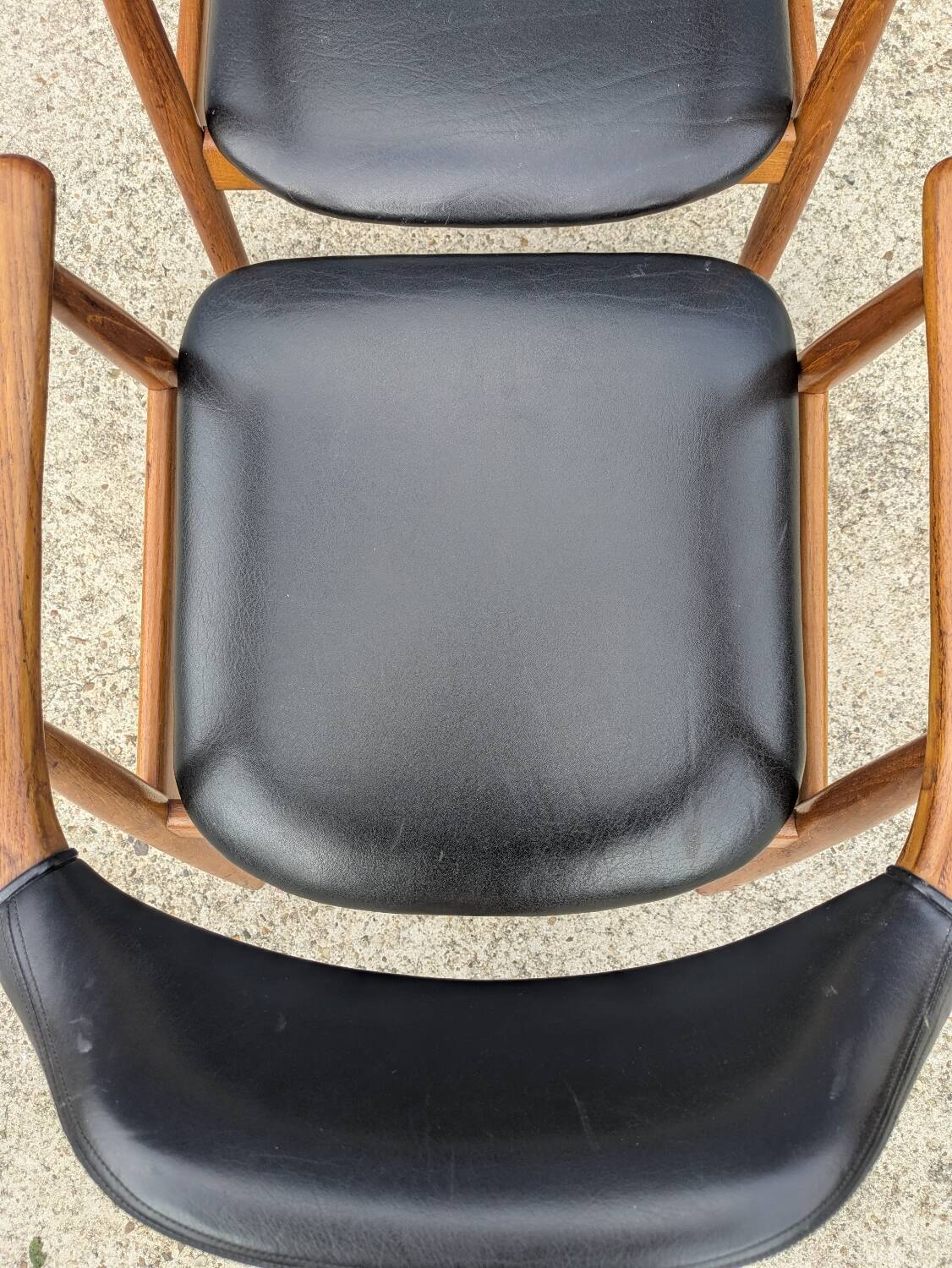 Pair of vintage Scandinavian teak chairs/armchairs - Kai Kristiansen style