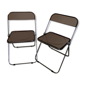 Giancarlo Piretti design plia chairs for Castelli