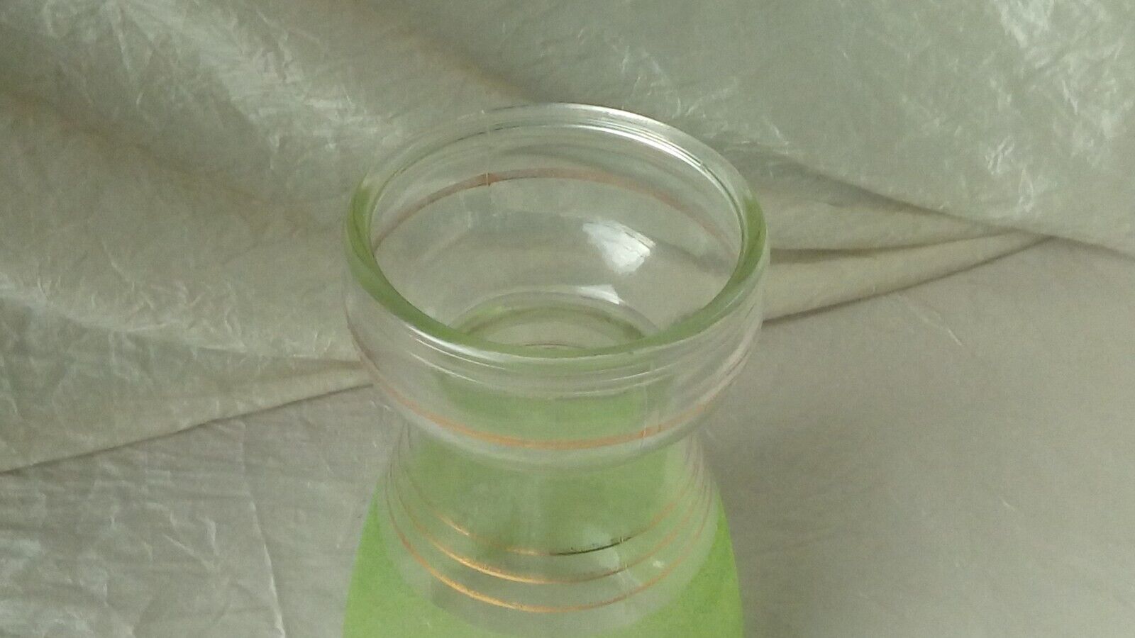 Hyacinth vase in granite glass year 50 vintage
