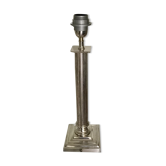 Silver metal lamp foot