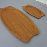 Danish trays in teak from Silva, 1960s, set of 2.
