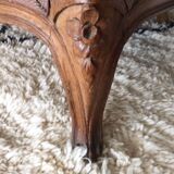 Set of 2 armchairs and 1 bench Louis XV-style
