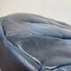 Blue Sède patchwork leather pouf