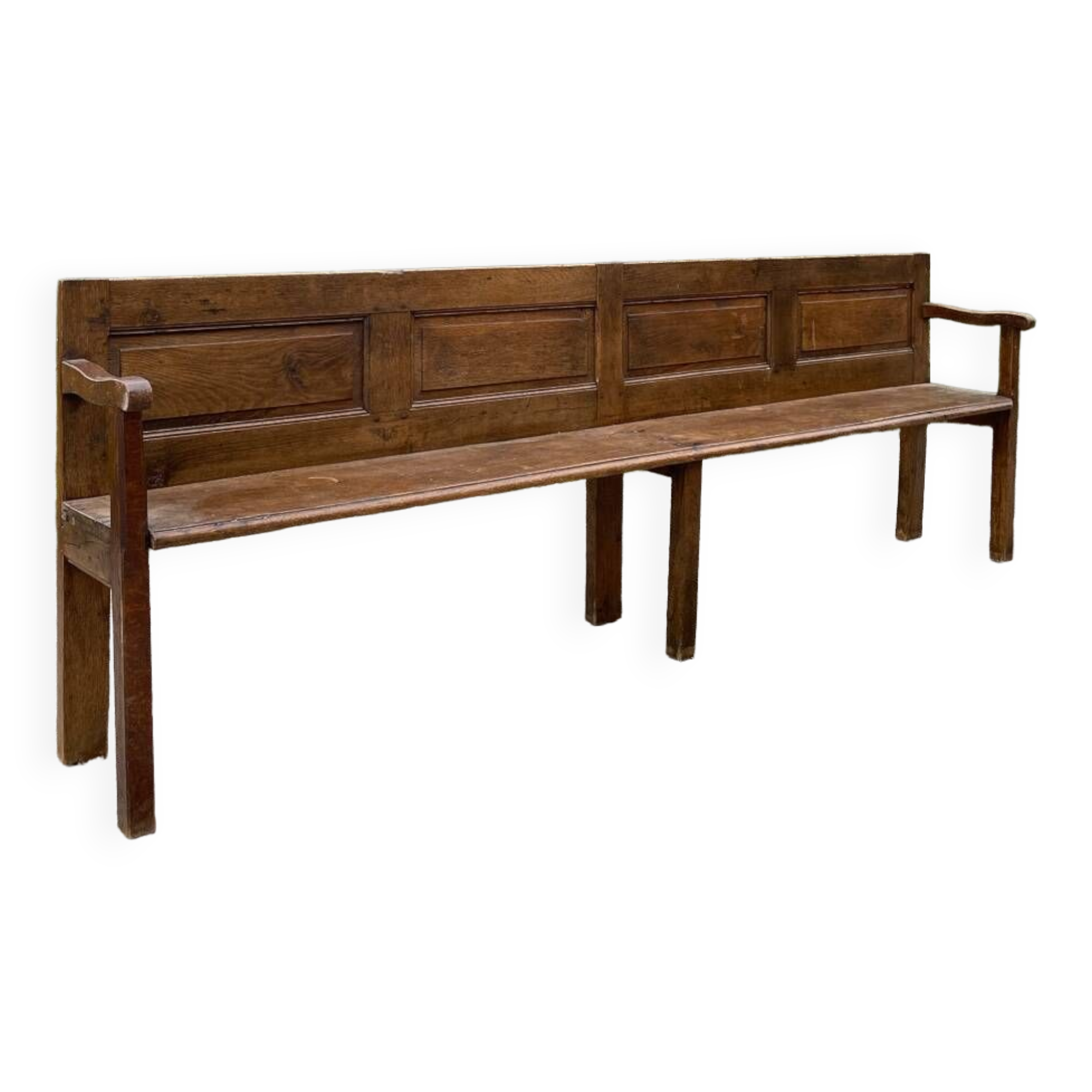 Wooden church pew