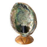 Vintage abalone shell lamp