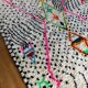 White azilal berber carpet with new neon colored patterns 300 X 200 cm