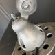 Jieldé lamp with 2 arms, clear matte varnish, industrial vintage.