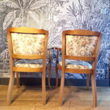 Pair of vintage bridge chairs