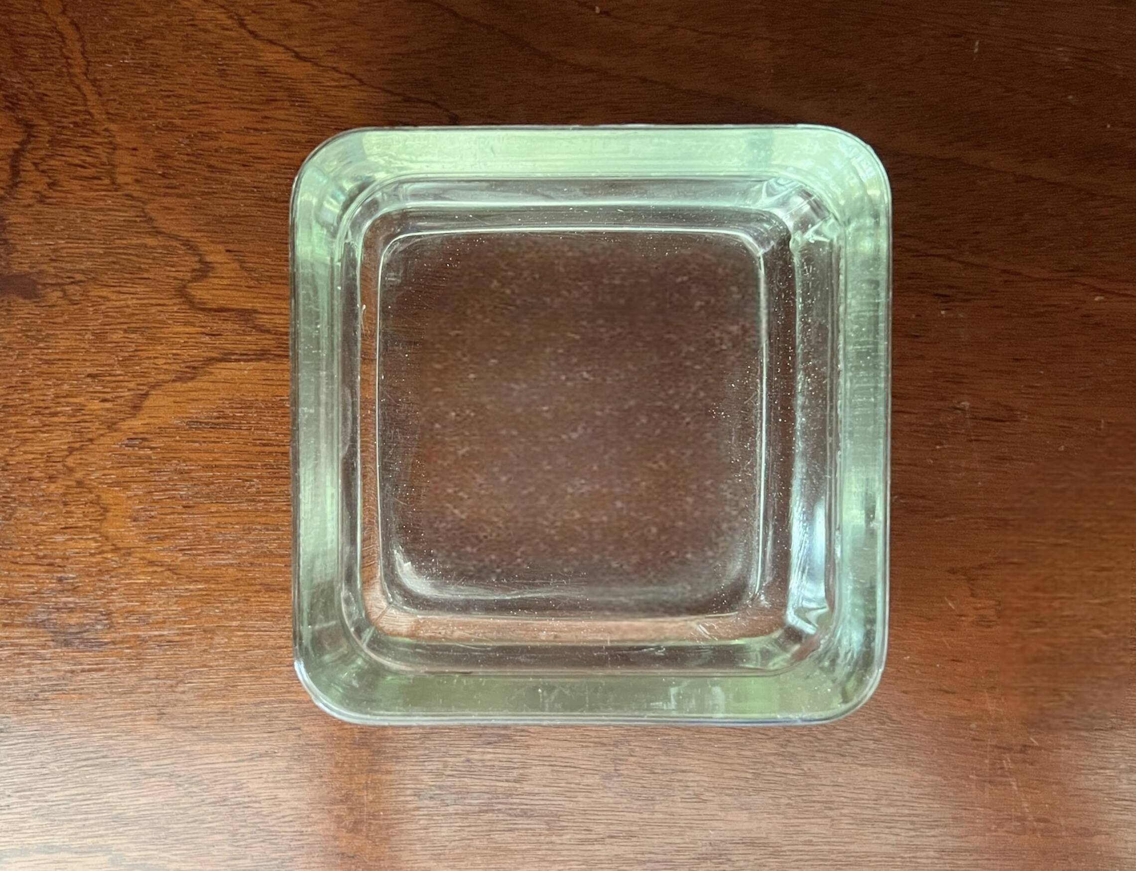 Bauhaus glass ashtray/pocket tray, Lumax design 1970