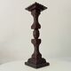 Cendrier sur pied vintage en bois sculpté