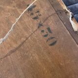 Carved wooden mirror in a bamboo style