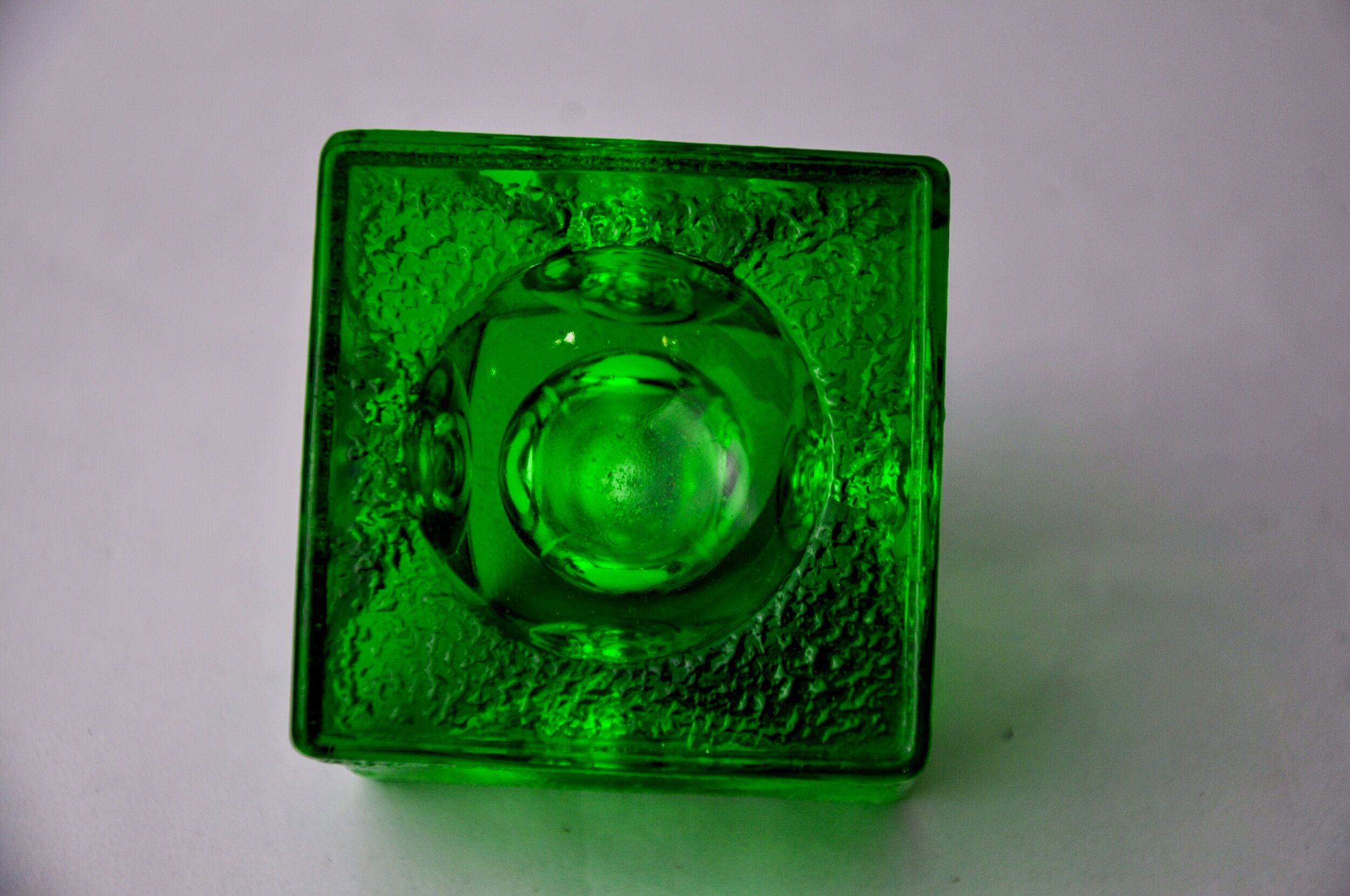 Green ice lighter by Antonio Imperatore, murano glass, Italy, 1970