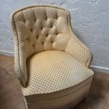 Velvet toadstool armchair