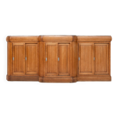 Vintage French Art Deco Bar in Walnut and Marble, 1920