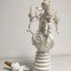 Vase gargoulette candle holder Emile Tessier Malicorne rooster