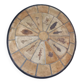 Oval coffee table by Roger Capron, 1970s